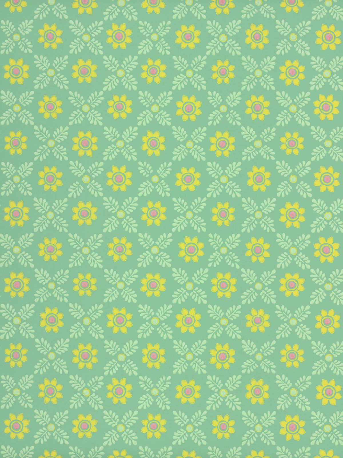 Ditsy Block - Green Verditer