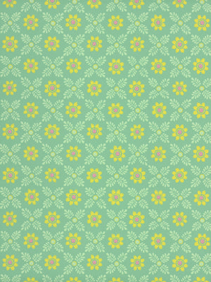 Ditsy Block - Green Verditer