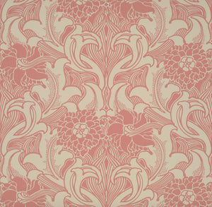 Dahlia Scroll - Carmine