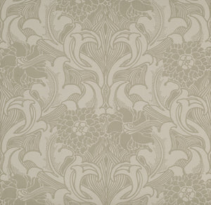 Dahlia Scroll - French Grey